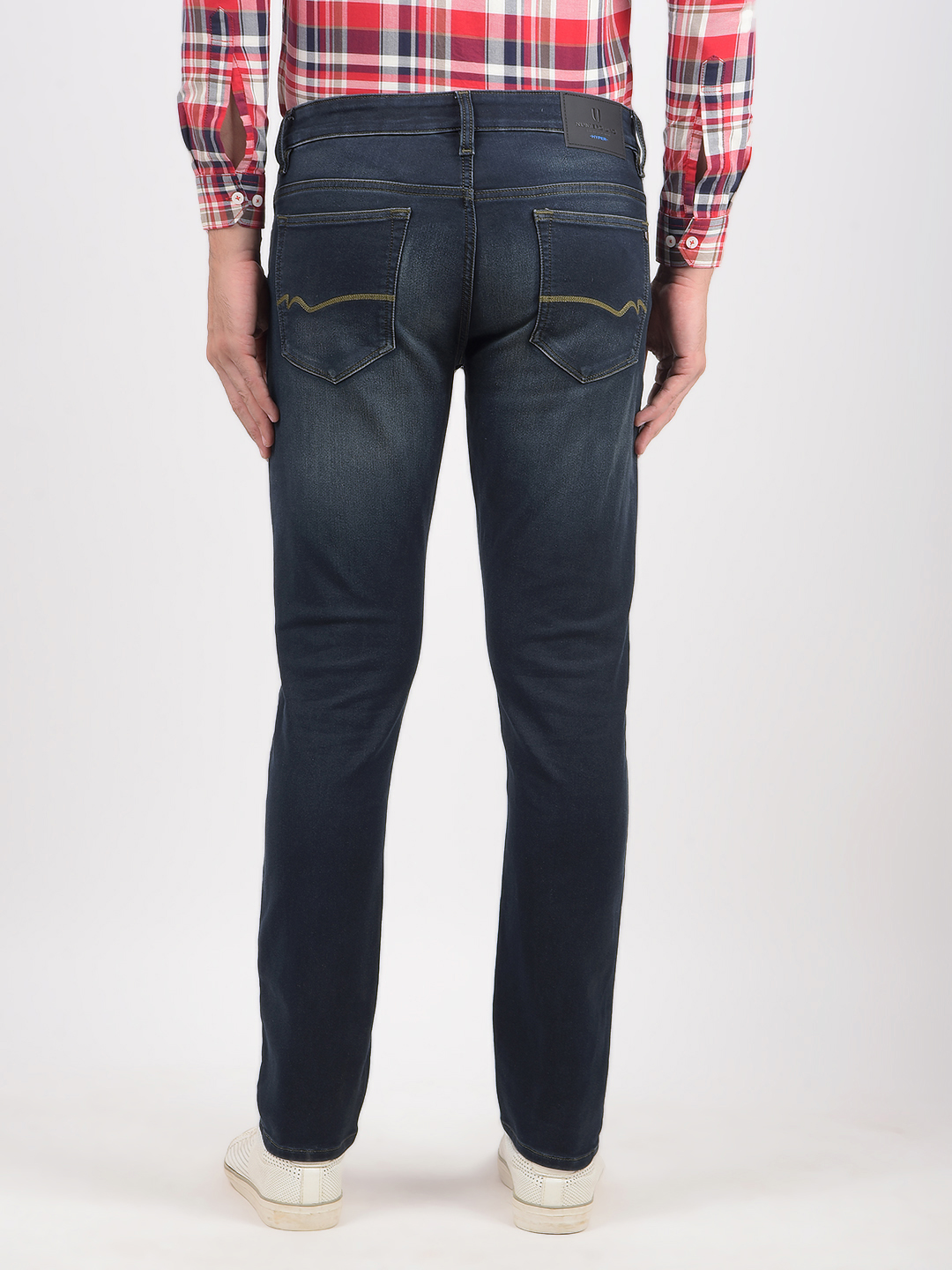 Numero Uno Men Solid Dark Blue Jeans